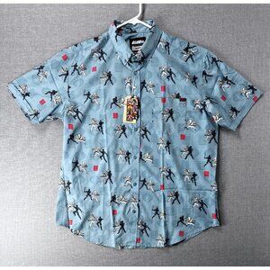RSVLTS GI Joe Arashikage Showdown AOP Shirt Kunuflex Mens 2XL NWT